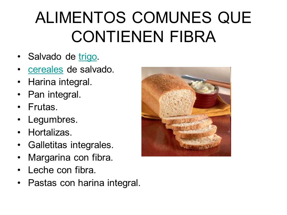 Alimentos que no contengan harina